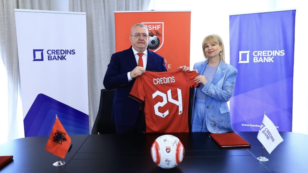 Credins bank, sponsor zyrtar i Kombëtares shqiptare